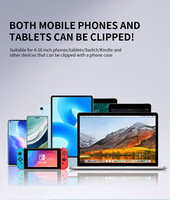 Support de tablette et téléphone portable rotatif et pliable pour appuie-tête de voiture, réglable et télescopique