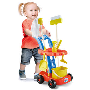 Jeu de rôle pour enfants, <span class=keywords><strong>chariot</strong></span> de ménage, <span class=keywords><strong>balai</strong></span>, pelle à poussière, outils de nettoyage, <span class=keywords><strong>chariot</strong></span>, <span class=keywords><strong>jouet</strong></span> de ménage - Product Image 3