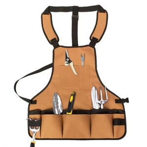 Muestra gratuita: Delantal de trabajo de lona encerada resistente con bolsillos - Edición Deluxe con hebilla de liberación rápida, ajustable hasta talla XL - Product Image 6