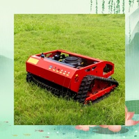 Mesin Pemotong Rumput Beroda Rantai Efisiensi Tinggi Kelas Komersial, Pengisian Daya Otomatis, Starter Elektrik, Pemotongan Lebar, Kontrol Jarak Jauh