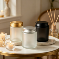 Flacon en verre transparent et fin de 100g avec bouchon à vis en plastique, service OEM/ODM, compatible diffuseur à bâtonnets - Usage industriel pour crèmes et crèmes pour les yeux