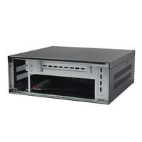 Mini 1U rak kontrol industri casing PC tahan debu setengah slot kartu tinggi penuh grafis khusus ITX Motherboard mini-itx