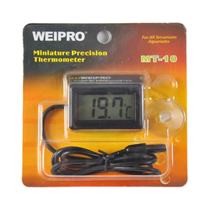 Termometer Akuarium WEIPRO MT-10 dengan Layar LCD, Bagian Plastik untuk Penggunaan Air, Monitor Suhu Terarium Ikan dan Reptil - Product Image 6