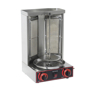 Deux brûleurs en céramique, gaz Commercial utilisé, Mini <span class=keywords><strong>Machine</strong></span> rotative automatique Shawarma Doner <span class=keywords><strong>Kebab</strong></span> Grill, prix de vente - Product Image 4
