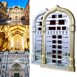 Horloge de prière de la mosquée Azan, horloge de prière musulmane Iqamah, horloge Alharameen - Product Image 3