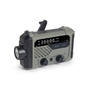 วิทยุพกพา NOAA 2000mAh พร้อมระบบวิทยุพยากรณ์อากาศ AM/<span class=keywords><strong>FM</strong></span>  ไฟฉายพลังงานแสงอาทิตย์ วิทยุฉุกเฉิน ไฟฉายมือหมุน โคมไฟตั้งโต๊ะ ไฟฉายพลังงานแสงอาทิตย์ ไฟฉาย SOS - Product Image 3