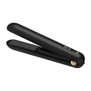 Professional Custom Wireless Ceramic Flat Iron Private Label Cordless USB Rechargeable Mini Hair Straightener