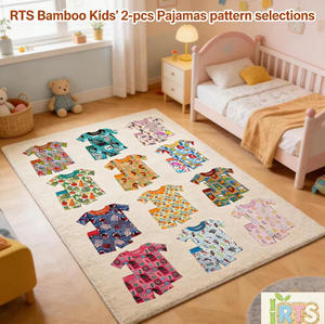 W224366 Pigiama in Fibra di Bambù Comodo e alla Moda Pronto per la Spedizione, Set da 2 Pezzi in Confezione Regalo Unisex Traspirante Mystery Box - Product Image 2