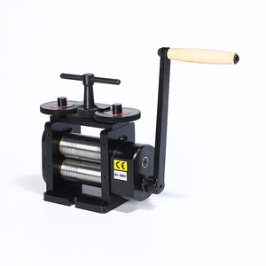Laminadora de Joyería Manual Combinada Negra HH-RM01A, Rodillos Semicirculares Planos de Alambre de 110 mm para Fabricación de Joyería - Product Image 4