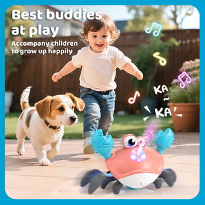 Zhorya bé bò Đồ chơi giáo dục đa chức năng phun điện tử đi bộ nhảy múa cua với âm nhạc và ánh sáng - Product Image 2