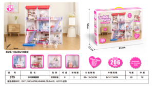 <span class=keywords><strong>Casa</strong></span> de Juguete para Niñas 2026, Modelo de Paisaje en Miniatura para Armar, Villa con Tobogán y Piscina, Regalo Perfecto para Navidad - Product Image 2