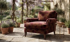 Tela de tapicería elegante con estampado de leopardo y flores rojas, por yarda, textil decorativo premium para reupolstería. - Product Image 2