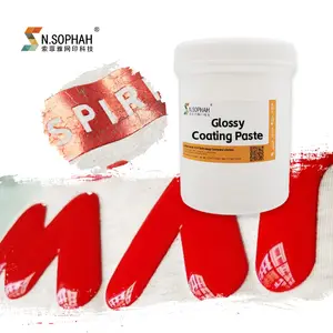 Best Price Soft Shiny Screen Printing Glossy Coating Paste For Garment Printing