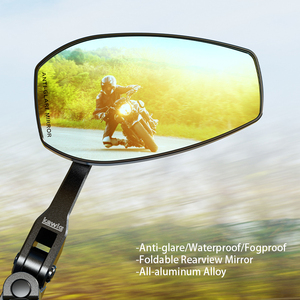 Kewig mới đua xe máy chống chói & chống sương mù gương chiếu hậu đa hướng thiết kế trục đa hướng - Product Image 1