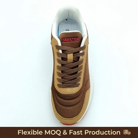 Chaussures de course transfrontalières pour hommes, style tendance, à lacets, semelle épaisse, en tissu PU respirant, chaussures de sport décontractées