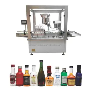 Otomatik şişe sıvı dolum makinesi sıvı viski şarap şişeleme makinesi votka ruhları şarap şişe dolum makinesi dolum makinesi