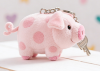Peluche cochon mignonne, jouet en coton de 10 cm, rembourrage en coton PP, breloque de sac, porte-clés, petit pendentif, vente en gros