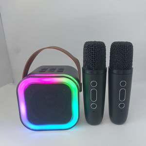 Microphone portable pour enfants, karaoké à domicile, mini haut-parleur portable avec micro sans fil et Bluetooth pour l'extérieur et les fêtes - Product Image 5