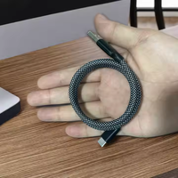 Câble USB Type C vers Type C de haute qualité 60W à charge super rapide pour téléphone portable PD 3A, câble de transfert de données en nylon USB Type C