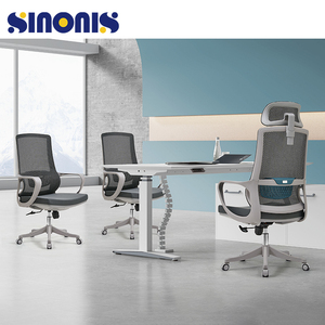Chaise de bureau ergonomique Sinonis Executive, dossier haut en mesh, pivotante, pour conférence - Product Image 1