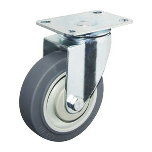 3 Zoll 75mm mittelschwerer industrieller thermoplasti scher Gummi Geräuschloser TPR-drehbarer Lenkrad mit Brems verriegelung rolle - Product Image 3