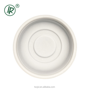 Insalatiera di carta usa e getta in 100% rotonda da 500ml di bagassa biodegradabile e compostabile - Product Image 3
