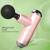 Pistolet de massage portatif mini professionnel pour fascias, 4 têtes, 6 niveaux de force, masseur à percussion des tissus profonds, batterie 1200 mAh pour le corps entier