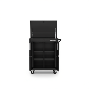 Armoire à outils à double porte Wigaro 1200x900x400mm avec étagères et roulettes pour le rangement - Product Image 1