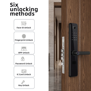 Serrure intelligente Bluelock Tuya AI <span class=keywords><strong>WiFi</strong></span> avec reconnaissance faciale, empreinte digitale, <span class=keywords><strong>code</strong></span> clé, déverrouillage, en alliage d'aluminium, serrure numérique pour usage commercial et résidentiel - Product Image 6