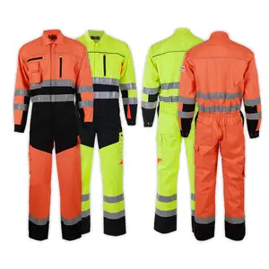 High Visibility Clothing Mining Reflective Fireproof clothing Europe Work Wear Flame Retardant Coverall