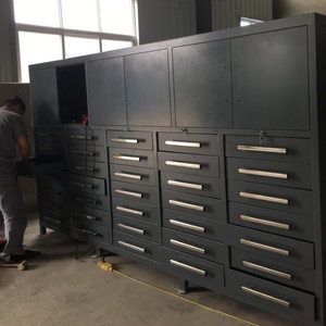 새로운 디자인 공구 캐비닛 72인치 35서랍 6도어 선반 스테인리스 금속 차고 보관 공구 캐비닛 / 차고 보관 시스템 - Product Image 3