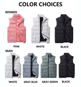 Chaqueta bomber acolchada de alta calidad para <span class=keywords><strong>hombre</strong></span>, <span class=keywords><strong>chaleco</strong></span> sin mangas con cuello levantado - Product Image 6