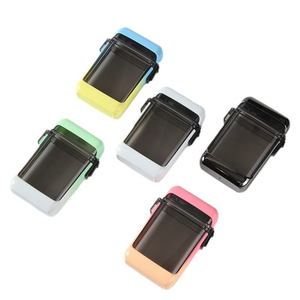 Boîte à cigarettes portable étanche, moderne, carrée, écologique, durable, en plastique coloré, lot de 20, best-seller - Product Image 1