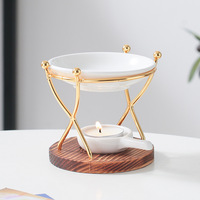 Réchaud d'aromathérapie en fer à bois double danse Lampe à huile essentielle Chauffe-bougie pour le commerce extérieur Amazon Ventes transfrontalières