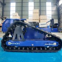 Vente directe d'usine de robots tondeuses à gazon télécommandés à chenilles à prix réduit, équipés d'accessoires tels que