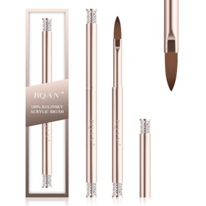 <span class=keywords><strong>Kit</strong></span> de <span class=keywords><strong>pinceaux</strong></span> à ongles Kolinsky en nylon avec manche métallique doré, stylo gel ovale, marque privée, extra fin, pour nail art et <span class=keywords><strong>peinture</strong></span> <span class=keywords><strong>acrylique</strong></span> 3D - Product Image 5