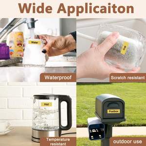 Ruban adhésif Orison compatible 9 mm noir et or M-K821 MK821 M821 pour imprimantes <span class=keywords><strong>Brother</strong></span> <span class=keywords><strong>P</strong></span>-<span class=keywords><strong>Touch</strong></span> PT-M95 PT-65 PT-70BM PT-45 - Product Image 4