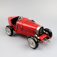 1924 Bugatti TYPE35 modèle de voiture de sport fer travail Vintage Vintage voiture fenêtre Collection décoration pièces