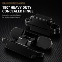 3D скрытый шарнир из цинкового сплава 60 кг сверхмощный Регулируемый открывающийся скрытый шарнир для крепления деревянной двери легко 180 градусов
