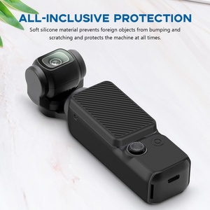 Étui de protection en <span class=keywords><strong>silicone</strong></span> lavable anti-chute et anti-rayures pour caméra d'<span class=keywords><strong>action</strong></span> DJI Osmo Pocket 3, coque en caoutchouc - Product Image 3