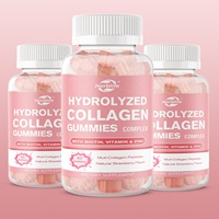 Suppléments gélifiés multi-peptides de collagène hydrolysés avec vitamines biotine Vente à chaud OEM ODM