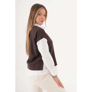 Blusas Casuales para Mujer, Transpirables, con Cuello con Volantes Bordados, Solo Disponibles en Tallas XL y XXL, para Primavera, Verano y Otoño, Venta al Por Mayor - Product Image 3