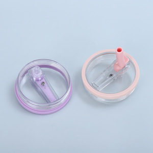 Grand gobelet de voiture 40oz avec couvercle en plastique transparent paille pliable en silicone anti-fuite pour boire directement pour faire bouillir la randonnée de voyage - Product Image 4