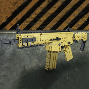 Fabricant chinois Mould <span class=keywords><strong>King</strong></span> 14015 Blocs de construction Pistolet Blocs SCAR Fusil Modèle de pistolet en plastique Jouets éducatifs pour enfants - Product Image 4