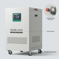 Stabilisateur de tension automatique monophasé SVC AC 15 KVA, affichage numérique LCD, entrée 160V-250V, sortie 220V, sur pied