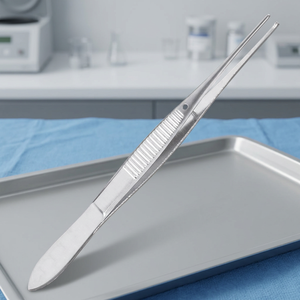 Pinces chirurgicales droites 2026 à 1x2 dents, manuelles, en acier inoxydable, instrument de chirurgie générale, Classe I, certifiées CE - Product Image 2