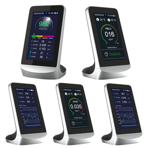 Tuya WIFI Hava Kalitesi Dedektörü <span class=keywords><strong>CO2</strong></span> PM2.5 HCHO TVOC Gaz Monitörü Sıcaklık Nem İç Mekan Masaüstü Tipi OEM Destekli - Product Image 4