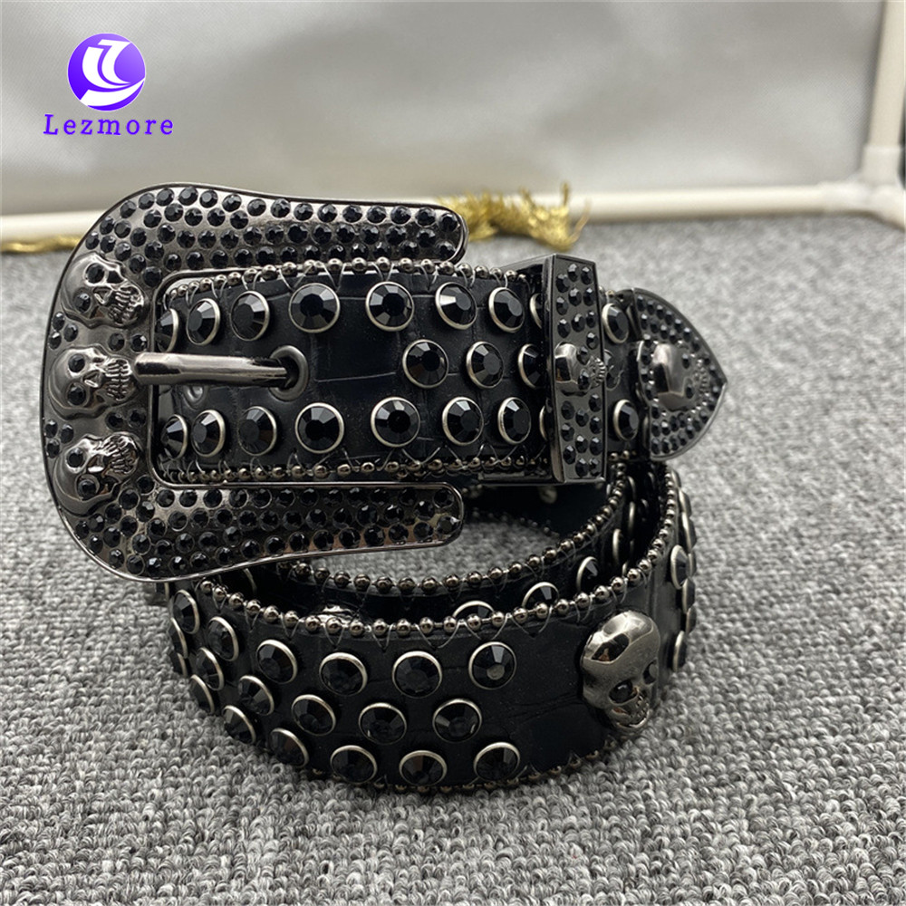 2023 из сплава, удлиненный и расширенный инкрустированный Алмазный Ремень, мужской и женский панк-ремень для брюк