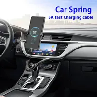 Câble USB Type C à ressort rétractable à chargement rapide 66W 5A Câble USB Type C à chargement rapide à ressort rétractable 66W 5A pour imprimante