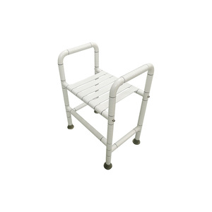 Tabouret de douche Baekmu River 510x350x480mm, siège antidérapant en nylon et aluminium pour personnes âgées, équipement de sécurité pour salle de bain - Product Image 3